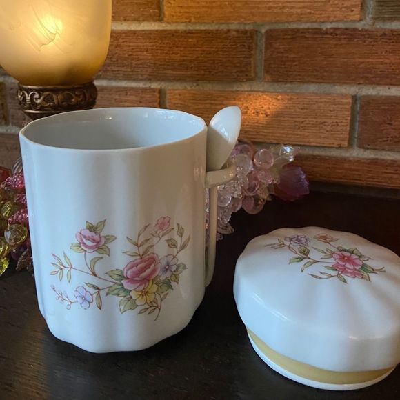 FTDA tea container w spoon and cover A12 - Picture 4 of 10